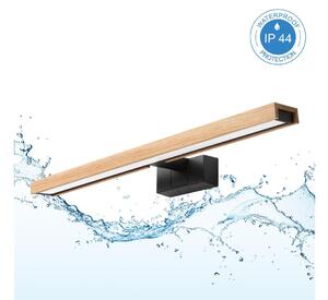 Brilagi - Iluminare LED pentru oglindă de baie 3în1 WOODY MIRROR LED/12W/230V IP44 negru/stejar