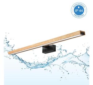 Brilagi - Iluminare LED pentru oglindă de baie 3-în-1 WOODY MIRROR LED/15W/230V IP44 negru/stejar