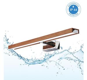 Brilagi-LED Iluminare pentru oglindă de baie 3în1 WOODY MIRROR LED/12W/230V IP44 crom/stejar/cireș