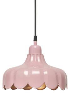 PR Home Lampă suspendată Wells Small, roz/auriu, Ø 24 cm, priză la priză