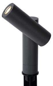 Lucide Tatum LED cu LED-uri lumină de sol spot rotativ, Negru, Metal, Modern