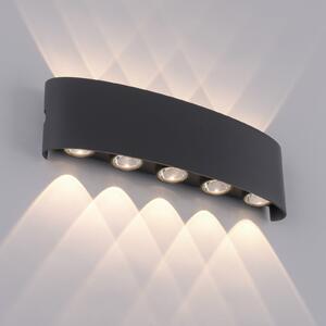 Paul Neuhaus Aplică LED Carlo, 27 cm, negru, Negru, Metal, Modern