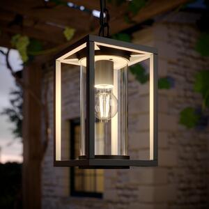 Lucande lampă suspendată de exterior Ferda, 25 cm, antracit, IP44