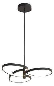 RIBBON Lustră LED pe cablu, 25W, 230V, 4000K, negru