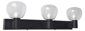 Aplica de perete pentru baie POLA, 3xG9/5W/230V, IP44, negru/transparent