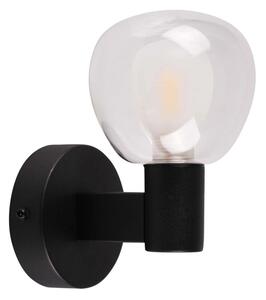 Aplica de perete pentru baie POLA, 1x G9, 5W, 230V, IP44, negru/transparent