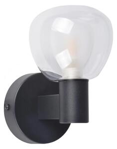 Aplica de perete pentru baie POLA, 1x G9, 5W, 230V, IP44, negru/transparent