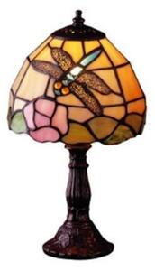 Artistar JANNEKE lampă de masă în stil Tiffany, Multicolor, Camera de zi / sufragerie, Sticlă, Tiffany