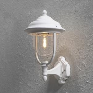 Konstsmide Aplică de exterior Parma, felinar stând, alb, Alb, Metal, Casă de țară / Rustic