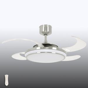 Beacon LED ventilator de tavan Fanaway Evo 1 crom mat liniștit mat