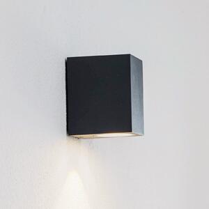 Lucande LED lampă de perete pentru exterior Tavi, antracit, 9,5 cm, IP54, Negru, Metal, Modern