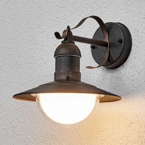 Lindby LED lampă de perete în aer liber Clea, lățime 24 cm, metal, Cupru, Metal, Modern