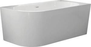 Cadă freestanding de colț Linea, dreapta, acril, 170x75 cm, 240 l, alb
