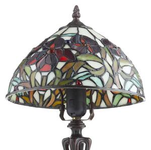 Artistar ELINE lampă de masă clasică în stil Tiffany 40 cm, Multicolor, Camera de zi / sufragerie, Metal, Tiffany