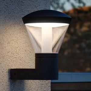 FARO BARCELONA Aplică LED de exterior cu personalitate Shelby, Negru, Metal, Modern