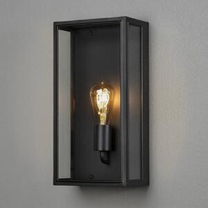 Konstsmide Aplică de exterior Carpi, negru, 20,5 x 40 cm, reglabil, Negru, Metal, Modern, Perete unghiular