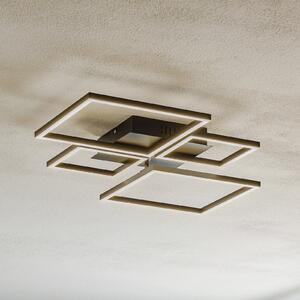 Plafonieră cu LED Frame, CCT, 4 lumini, negru