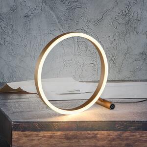 Lampă de masă LED Ritus, alamă mată