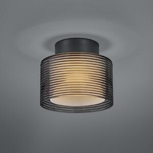 BANKAMP Grand Groove LED plafonieră cu LED, Ø 20 cm, reglabil, Gri, Camera de zi / sufragerie, Metal, Modern