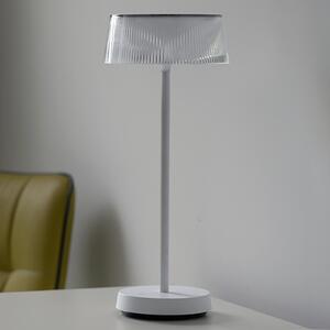 Dora lampă de masă LED acumulator dim, IP44, alb