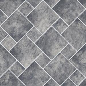 Linoleum Model Sand Stone 919, Latime 200 cm, Gri Inchis