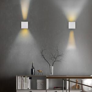 Reality Leuchten Lampă de perete cu LED pentru exterior Talent, culoare titan, lățime 10, Gri, Metal, Modern