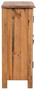 Dulap lateral de baie, 59x32x80 cm, lemn masiv de pin
