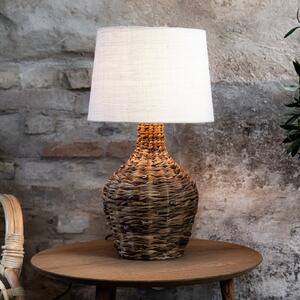 Paglia lampă de masă, natural/alb, rattan/jută, înălțime 58 cm