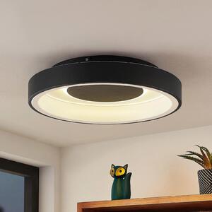 Lindby Izan plafonieră LED, RBGW, negru
