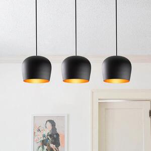 Lampă suspendată Berceste N-1410 metal negru 3 becuri liniar