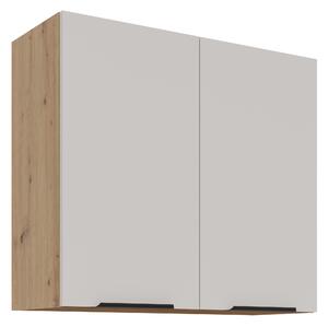 Dulap superior de bucătărie Sayla 80 G-72 2F (cashmir + Stejar artisan). 1121422