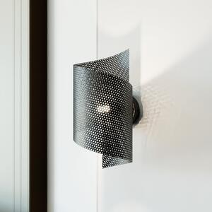 EMIBIG LIGHTING Aplică de perete Spiral, negru, metal, G9, 29 cm înălțime, reglabil, Negru, Camera de zi / sufragerie, Metal, Modern