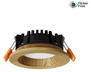 Corp de iluminat LED încastrat RONDO LED/3W/230V 3000K d. 9 cm lemn masiv pin APLED