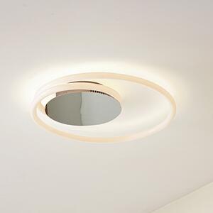 Lucande plafonieră LED Valenora, crom/alb, PC, Ø 44 cm