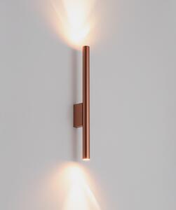 Aplică de perete Laser, culoare cupru, metal, 40 cm înălțime, G9