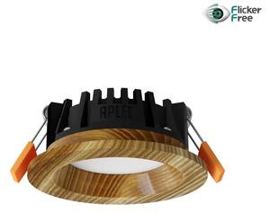 Corp de iluminat LED încastrat RONDO LED/3W/230V 3000K d. 9 cm lemn masiv frasin APLED