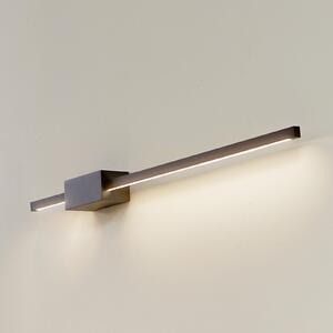 Lucande Aplică de perete LED Skaila, negru, lungime 90 cm, 3.000 K, Negru, Camera de zi / sufragerie, Aluminiu, Modern