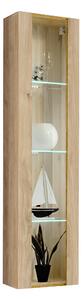 Vitrină de perete Ferryhill HJ FY 41 (Stejar jackson hickory) (cu iluminat). 1124169