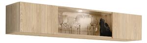 Vitrină de perete Ferryhill HJ FY 52 (Stejar jackson hickory) (cu iluminat). 1124173