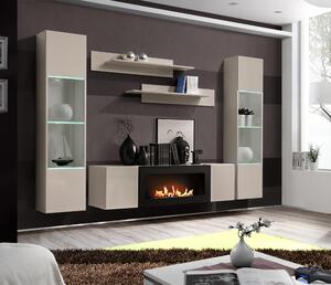 Mobilier living Ferryhill CC FY M3 (Cashmir) (cu iluminat) (cu bioșemineu). 1124193