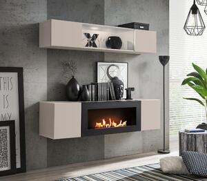Mobilier living Ferryhill CC FY N3 (Cashmir) (cu iluminat) (cu bioșemineu). 1124196