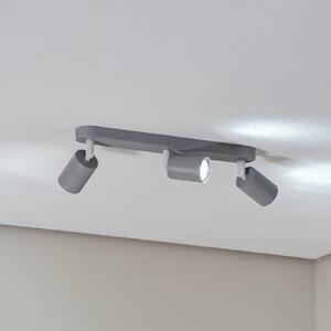 Livia spot de plafon, gri, 52 cm, 3 becuri, metal, GU10