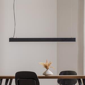 TK Lighting Lampă suspendată Luxe LED, negru Lungime 112,5 cm Metal 4.000 K, Negru, Camera de zi / sufragerie, Metal, Modern