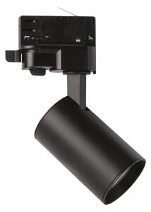 MEGAMAN Marco 2 Mini spot LED, șină trifazată, negru, 2.800K, Negru, Camera de zi / sufragerie, Aluminiu, Modern