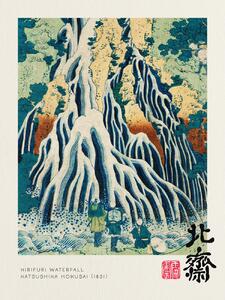 Artă imprimată Kirifuri Waterfall - Katsushika Hokusai, (30 x 40 cm)