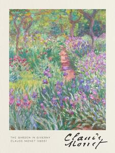 Artă imprimată The Garden in Giverny - Claude Monet, (30 x 40 cm)