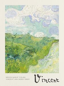 Reproducere Green Wheat Fields - Vincent van Gogh, (30 x 40 cm)
