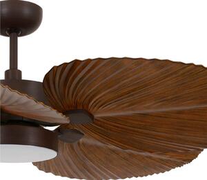 Ventilator de tavan Beacon cu lumină Bali, de culoare bronz, silențios