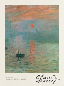 Artă imprimată Sunrise - Claude Monet, (30 x 40 cm)