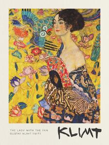 Artă imprimată The Lady with the Fan - Gustav Klimt, (30 x 40 cm)